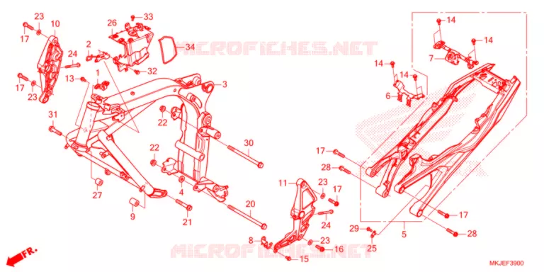 CADRE Honda MOTO 1000 CB 2022  CB1000RAM