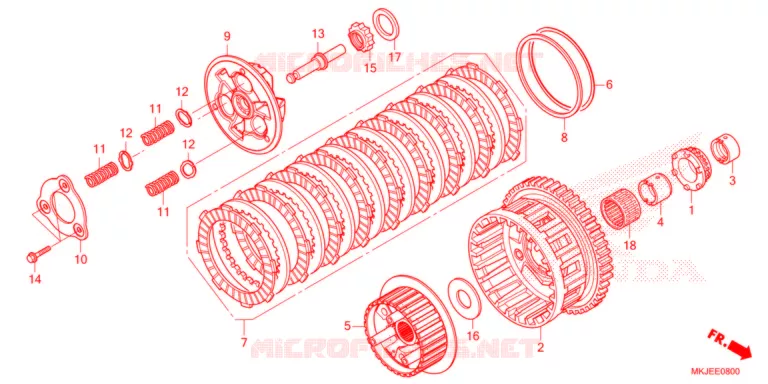 EMBRAYAGE Honda MOTO 1000 CB 2021  CB1000RAM