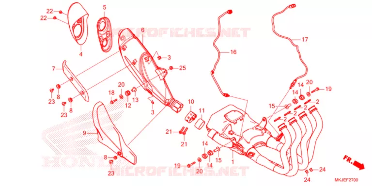SILENCIEUX D'ECHAPPEMENT Honda MOTO 1000 CB 2022  CB1000RAM
