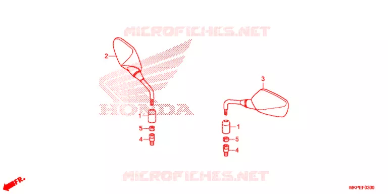 RETROVISEUR Honda MOTO 500 CB 2021  CB500FAM