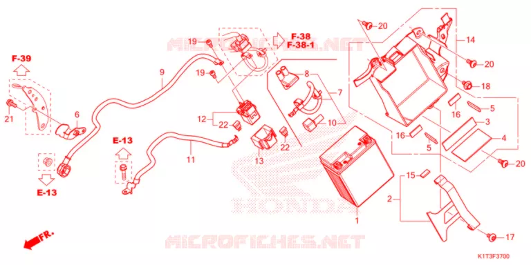 BATTERIE Honda MOTO 300 CRF 2022  CRF300LRM