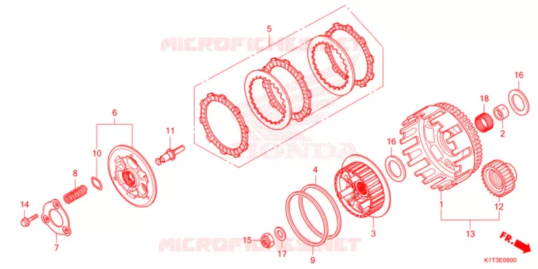 EMBRAYAGE Honda MOTO 300 CRF 2021  CRF300LRM