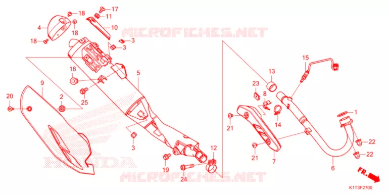 SILENCIEUX D'ECHAPPEMENT Honda MOTO 300 CRF 2022  CRF300LRM