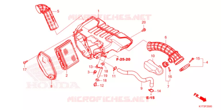 FILTRE A AIR Honda MOTO 300 CRF 2022  CRF300LRAM