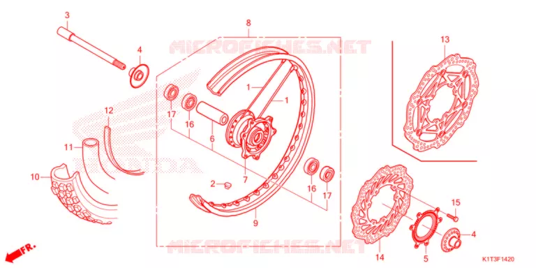 ROUE AVANT Honda MOTO 300 CRF 2022  CRF300LRAM