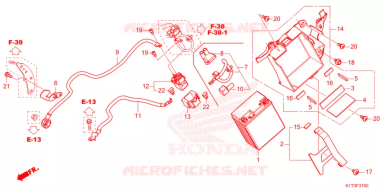 BATTERIE Honda MOTO 300 CRF 2021  CRF300LM