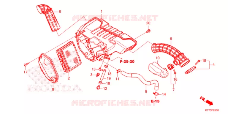 FILTRE A AIR Honda MOTO 300 CRF 2021  CRF300LAM