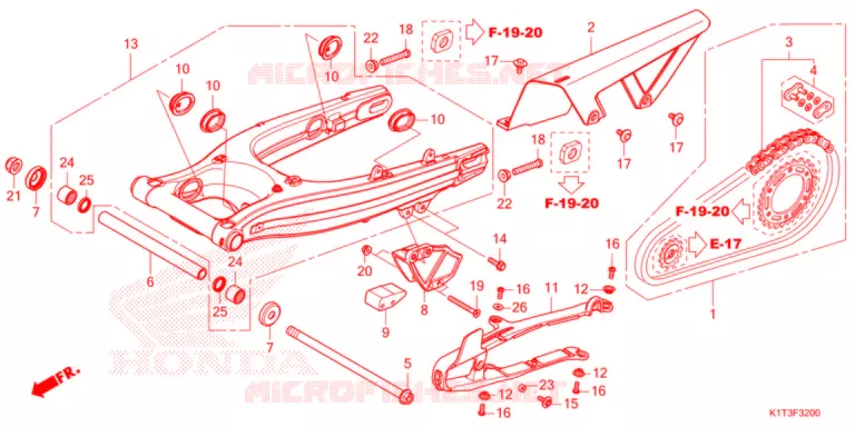 BRAS OSCILLANT Honda MOTO 300 CRF 2021  CRF300LAM