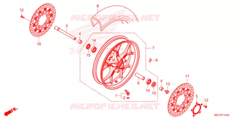 ROUE AVANT Honda MOTO 650 CB 2021  CB650RAM