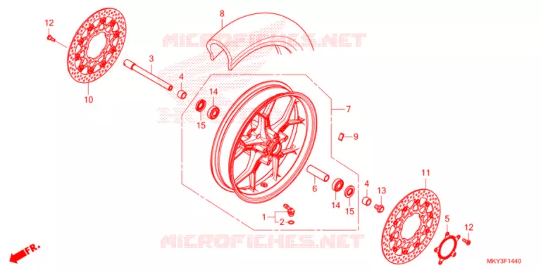 ROUE AVANT Honda MOTO 650 CB 2021  CB650RAM