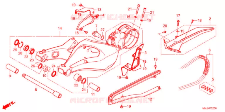 BRAS OSCILLANT Honda MOTO 1000 CB 2022  CB1000RAM