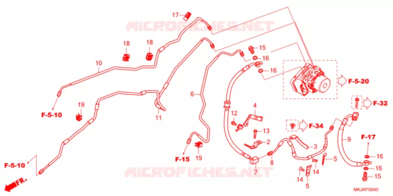 DURITES DE FREIN Honda MOTO 1000 CB 2021  CB1000RAM