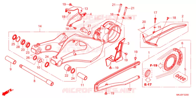 BRAS OSCILLANT Honda MOTO 1000 CB 2021  CB1000RAM