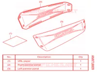 KIT CAPOTS DE VALISES (AL) pour Honda X ADV 750 -3ED- 2021