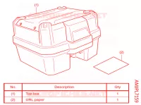 KIT TOP CASE 35L pour Honda X ADV 750 -3ED- 2021