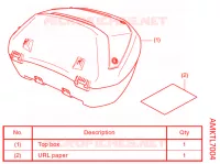 KIT TOP CASE (SMART) *50L pour Honda X ADV 750 -3ED- 2021