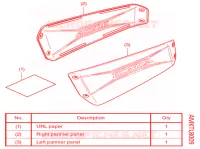 KIT CAPOTS DE VALISES (AL) pour Honda X ADV 750 2021