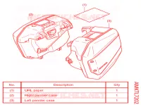 KIT,PANNIER CASE (R26,L33) pour Honda X ADV 750 2021