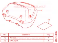KIT TOP CASE (SMART) *50L pour Honda X ADV 750 2021