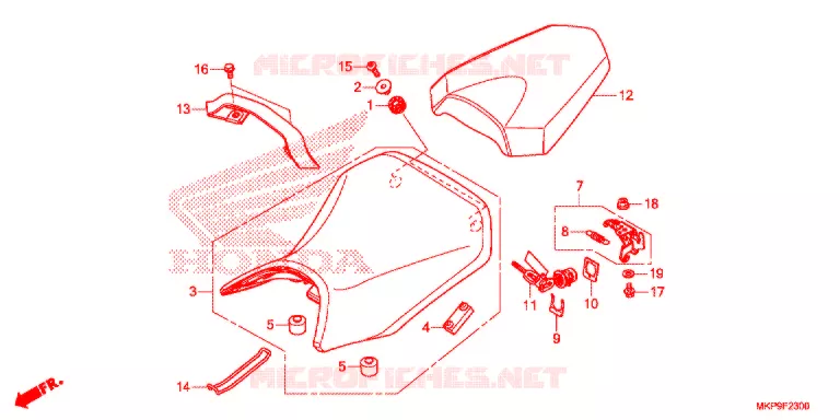 SELLE Honda MOTO 500 CB 2021  CB500FAM