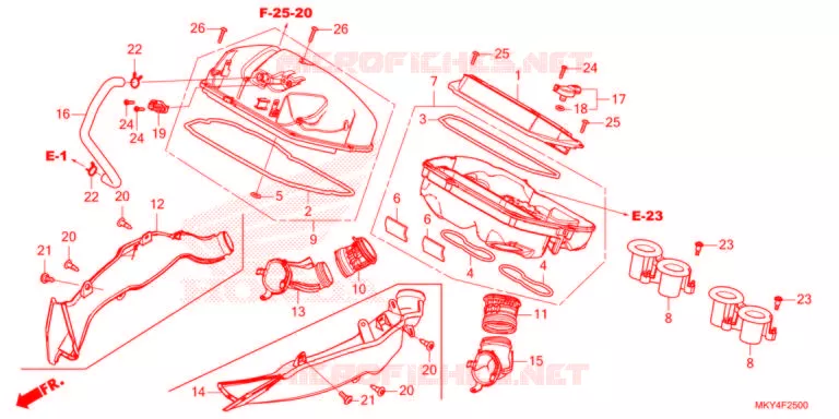 FILTRE A AIR Honda MOTO 650 CB 2021  CB650RAM