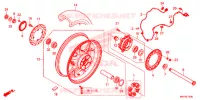 ROUE ARRIERE pour Honda CBR 1000 ABS 2021