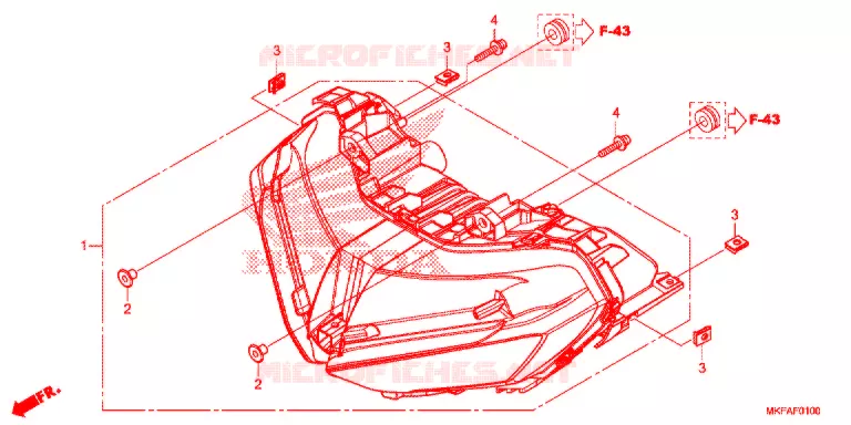 PHARE Honda MOTO 1000 CBR 2021  CBR1000RAM
