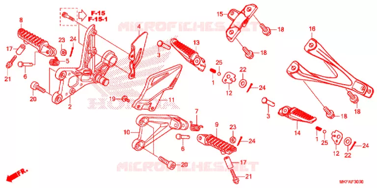 REPOSE PIED Honda MOTO 1000 CBR 2021  CBR1000RAM