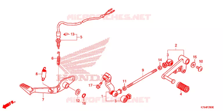 PEDALE Honda MOTO 300 CBR 2021  CBR300RAM