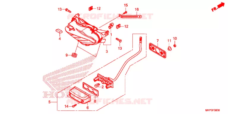 FEU ARRIERE Honda MOTO 500 CBR 2021  CBR500RAM