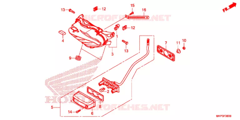FEU ARRIERE Honda MOTO 500 CBR 2021  CBR500RAM