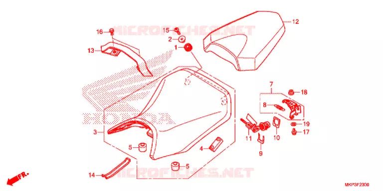 SELLE Honda MOTO 500 CBR 2021  CBR500RAM