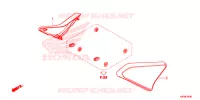 COUVERCLES LATERAUX pour Honda REBEL 300 ABS 2021