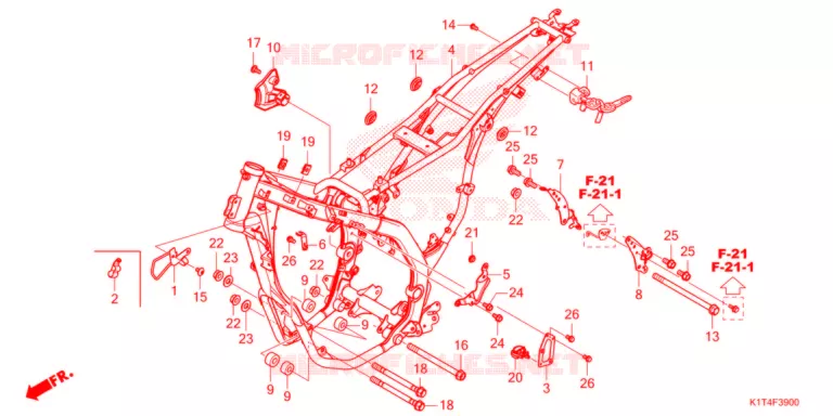CADRE Honda MOTO 300 CRF 2021  CRF300LAM