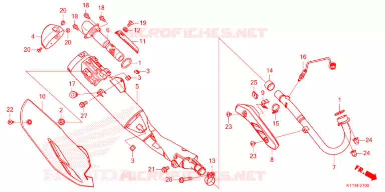 SILENCIEUX D'ECHAPPEMENT Honda MOTO 300 CRF 2021  CRF300LAM