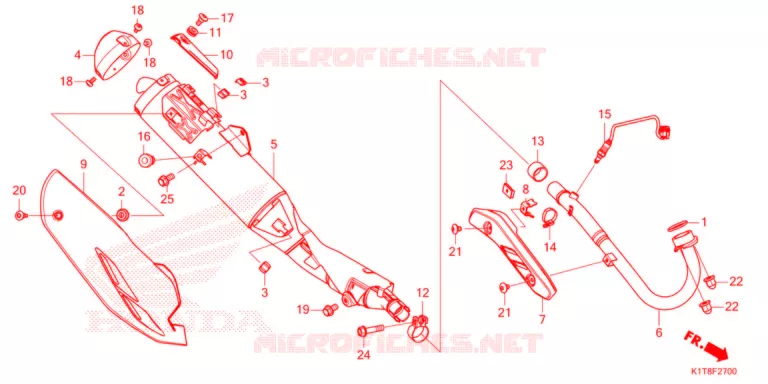 SILENCIEUX D'ECHAPPEMENT Honda MOTO 300 CRF 2022  CRF300LDM