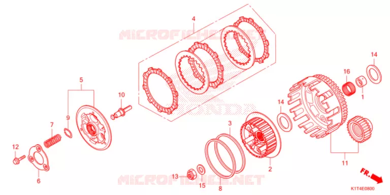 EMBRAYAGE Honda MOTO 300 CRF 2021  CRF300LRAM