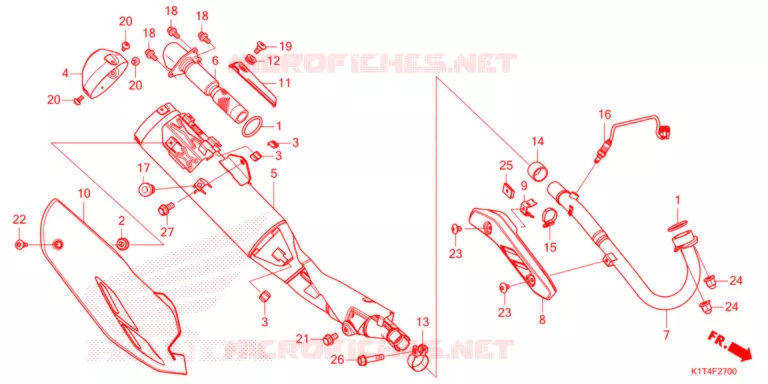 SILENCIEUX D'ECHAPPEMENT Honda MOTO 300 CRF 2021  CRF300LRAM