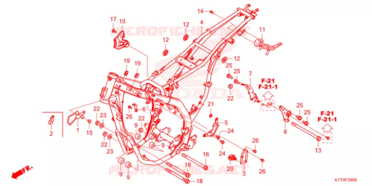 CADRE Honda MOTO 300 CRF 2021  CRF300LRM