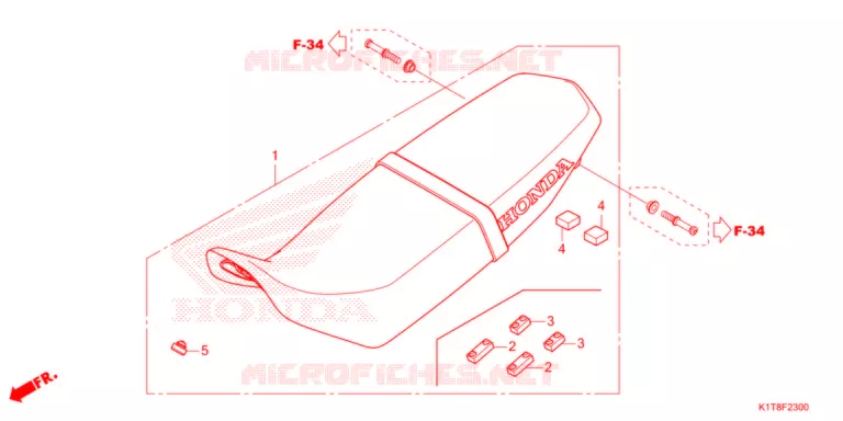 SELLE Honda MOTO 300 CRF 2022  CRF300LRM