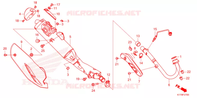 SILENCIEUX D'ECHAPPEMENT Honda MOTO 300 CRF 2022  CRF300LRM