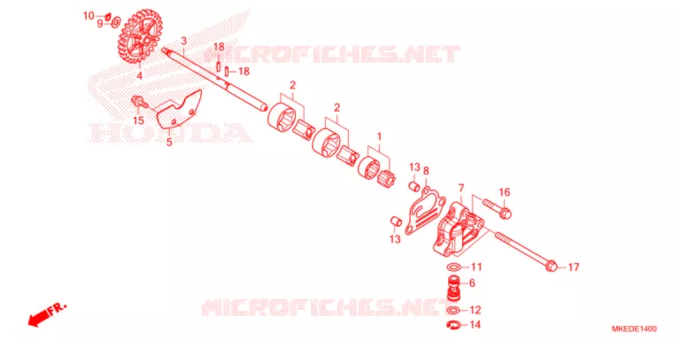 POMPE A HUILE Honda MOTO 450 CRF 2021  CRF450RM