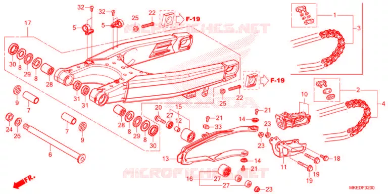 BRAS OSCILLANT Honda MOTO 450 CRF 2022  CRF450RN