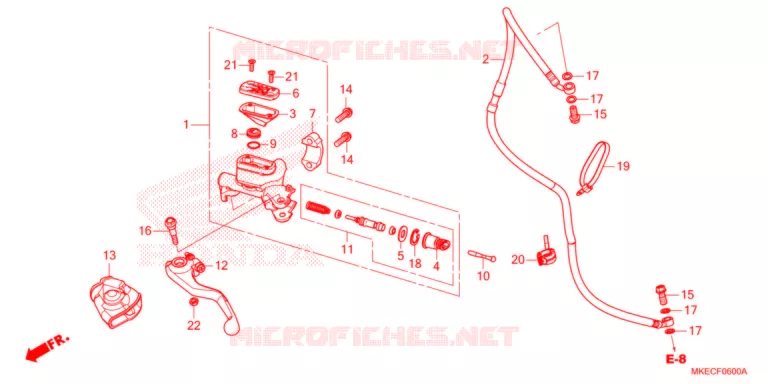 MAITRE-CYLINDRE Honda MOTO 450 CRF 2021  CRF450RWEM