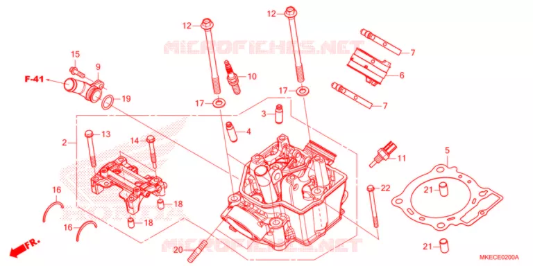 CULASSE Honda MOTO 450 CRF 2021  CRF450RXM