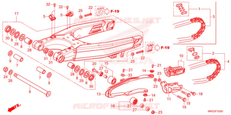 BRAS OSCILLANT Honda MOTO 450 CRF 2021  CRF450RXM