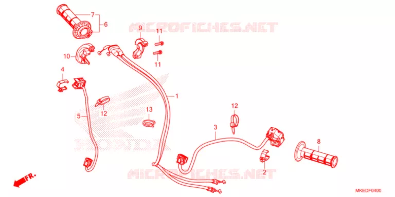 COMMODOS - POIGNEES - CABLES Honda MOTO 450 CRF 2021  CRF450RXM