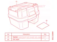 KIT TOP CASE 35L pour Honda NC 750 X ABS 2021