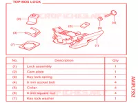 SERRURE pour Honda NC 750 X ABS 2021