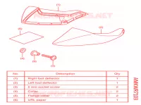 KIT,FOOT DEFLECTOR pour Honda NC 750 X ABS 2021